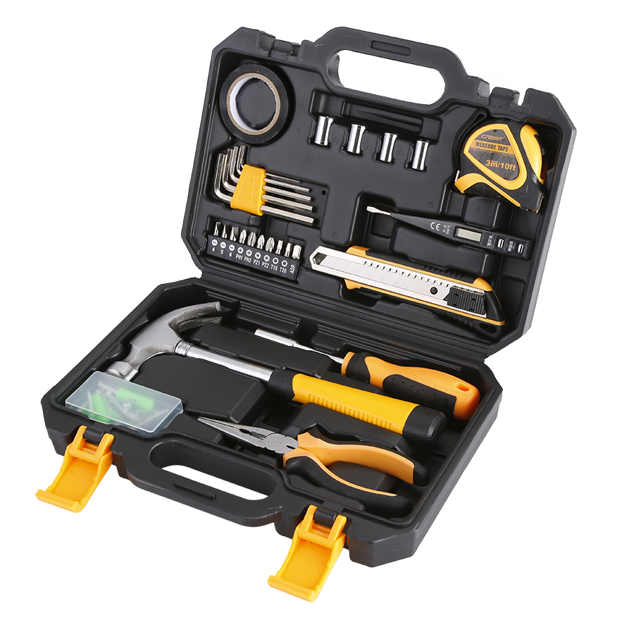 Multi-Function Household Tool Set Complete Portable Carbon Steel Wrenches and Hand Pliers OEM Customizable 57Piece