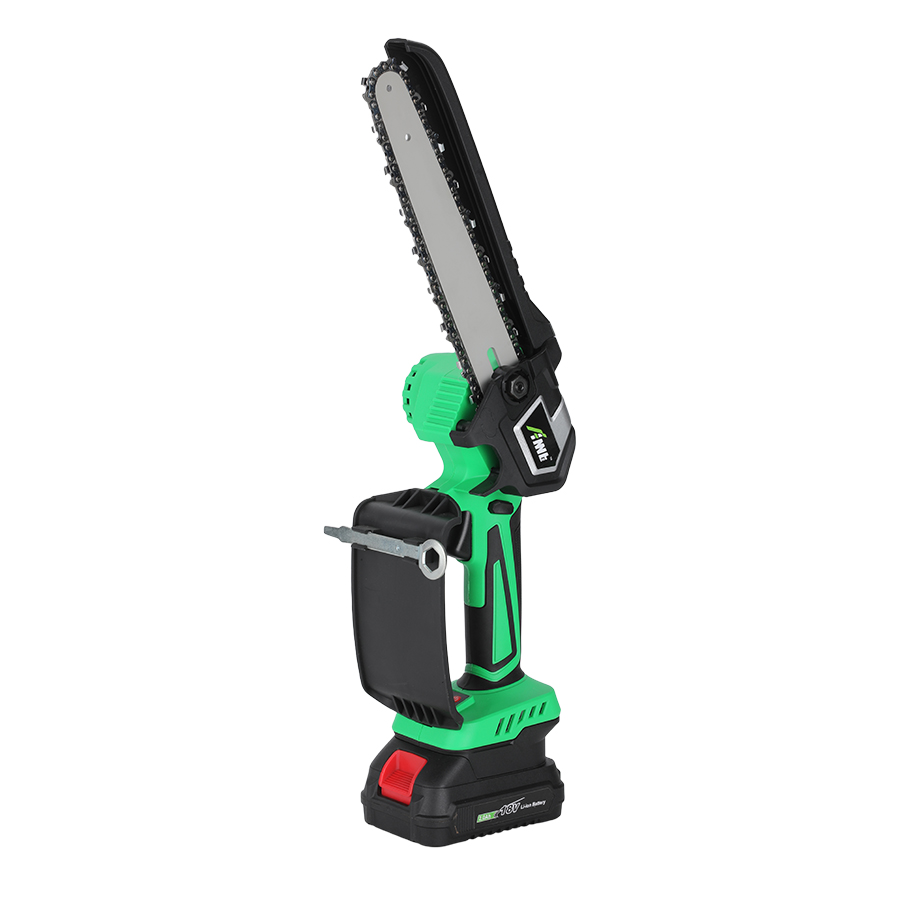 6-Inch Mini Cordless Brushless 18V Chainsaw with 24.0Ah Batteries Manual Oiling One-Handed Handheld for Tree & Wood Trimming