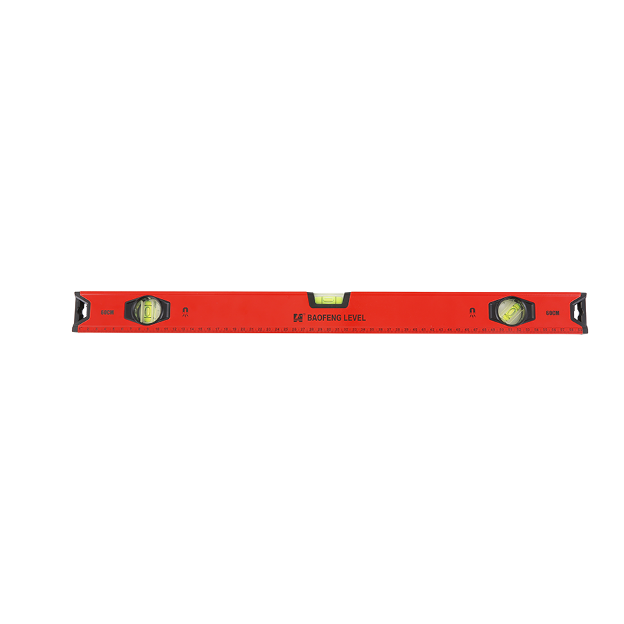 Industrial Grade 600mm Spirit Level 0.5mm Accuracy 4-Place Magnet 45 Emission Angle 0.5mm Tile
