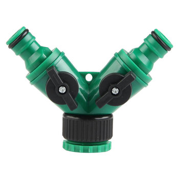 6-way Connector Diverter - Divides Into Two Outlets; External Threaded Faucet Water Distribution Connector